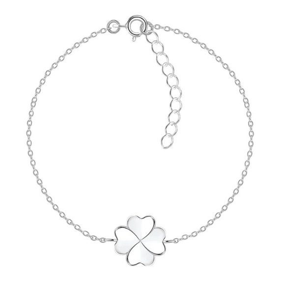 Sterling Silver Clover Bracelet - Picture 1 of 1